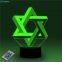 16 Colors Changing 3D Night Light Remote Control Best Selling Items