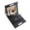 High quality luxury cardboard black magnetic foldable packing box packaging for cosmetics gift