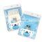 Custom Printed Laminated Plastic Underwear Cloth Packaging Bags with Ziplock Flat 3 Sides Seal Pouch Front Clear With Euro Slot