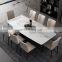 italian dining room furniture modern style 8 seater marble dinning table