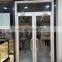 Aluminum KFC door  single  door tempered glass  ground spring doors