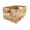Water Hyacinth Storage Basket Eco Friendly From Vietnam/Handwoven Natural Water Hyacinth Storage Basket With Handle