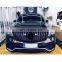 Car accessories for Mercedes Benz GLS X166 2015-2019 upgrade to GLS63 AMG style with front rear bumper assembly and GT grille