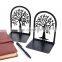 iron decoration pieces metallic book stand desktop bookend metal