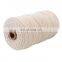 Professional manufacture cheap drawstring drawcord  3MM 100Meter macrame cord Makramee cotton ropes