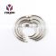 Iron Material High Quality Book Ring Binder Clip Understated Luxury Metallic Silver Album Binder Ring