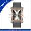 Fashionable Diamond Watch with Square Dial Unisex Watch Waterproof