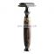 High Quality Natural  Handle Mens Double Edge Adjustable Matte Black Bamboo Safety Razor