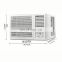 Low Noise Remote Control 24000Btu Windows Air Conditioner AC Home