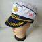 Sailor captain Marine yacht adjustable buckle the sail cap after Halloween New dress up cap average size yacht captain white cap men and women can be adjusted Captain sailor hat party hat green, pink, purple, blue