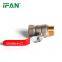 IFAN Factory Price Female and Male Threaded Ball Valve Brass Ball Valve For Water Use