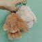 D66Plush animal Rabbit Keychain Rabbit fur plush toy Plush soft plush accessories plush bag purse ornaments