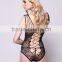 Hot sale black transparent silk body stocking Fishnet sexy body stocking