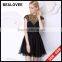 Factory price new arrival ladies diamond black 100% handmade ladies mini skirt masked queen dresses