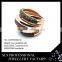 2015 Indian rose golden plated colored stone beautiful design 925 silver rings for women from SLS wholesale Jewerly