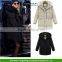 Woman Fashion Fur Collar Hooded Thick Warm Duck Down Jacket Long Coat Parkas Down Coat