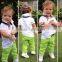 New baby clothes collection boy outfits set top and pants 2pcs little boy clothing set