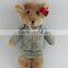 baby alpaca teddy bear custom plush toy/plush brown bear toy/soft plush brown bear toy