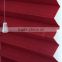hotel 100%polyester shutter cordless pleated blinds Roller Blind /Wine red Window Blinds