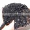 Machine Cut BLACK ZIRCON Micro Faceted Roundle Beads
