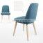 Latest Simple Design Wood Fabric Dining Chair For Home Use With Good Quality
