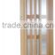 Store shop collapsible partition doors bathroom wooden with glass