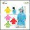 2016 Summer waterproof durable animal kids raincoat