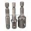 Socket Bit Adapter Drill Nut Driver Power Extension Bar 3pc Set 1/4" 3/8" 1/2"