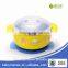 Babymatee Cartoon simple design customized plastic stainless steel bowl set 250ML