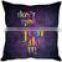 Indian Pillow Case Digital print Multicolor message Cushion Cover