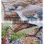 Cute embroidered gobelin wall painting, mural, wall hanging