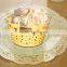 gold soft round wedding and party decoration cupcake wrappers