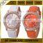 New Men Women Fashion Leather Analog rose gold Stainless Steel geneval watch