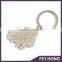 OEM Zinc Alloy Cartoon Pink Pig Shape Keychain for Giveaway