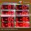 DIP LEDS 7 segment 88:88 Big led timer board 5'' Red brightness adjustable LED digital timing clock or countdown timer