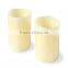 Battery Operated LED Flameless Flickering Wax Candle with Melting Edge