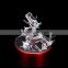 Hot Sale Chinese Zodiac Dragon Crystal Glass Craft Figurine Furniture