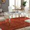 L853A MODERN MARBLE DINING TABLE WITH 4 LEATHER CHAIRS