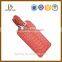 Hot sale customized waterproof standard size pvc luggage tag