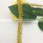 narrow gold thread braid bullion unilateral loop lace trim