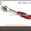 Hot Sale Pear-headed Quick Release Ratchet handle Wrench With Rubber-handle
