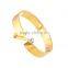 316L Stainless Steel Crystal Cuff Bracelet Bangles Rose/ Yellow Gold Jewelry Gift