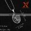Best Price Stainless Steel Angel Silver Black Pendant Medal For Women
