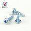Stainless Steel Hardened Blue Zinc Plated Cross Pan Self Tapping Screw DIN 7981