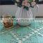 factory wholesale crochet square wool table cloth, crochet wool table cloth