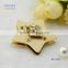 High quanlity metal lock for bags zinc alloy start shape lock for purse wholesale