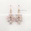 2015 Fancy Leaf Shape Hanging Diamond Wedding Earring