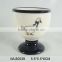 Wholesale high-quality ceramic bowl with handle with duck decal                        
                                                                                Supplier's Choice