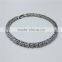 Wholesale Women Fashion Silver Plating Round Cubic Zirconia Copper Tennis Bracelet