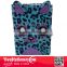 Embroider applique star customized cheetah plush notebook